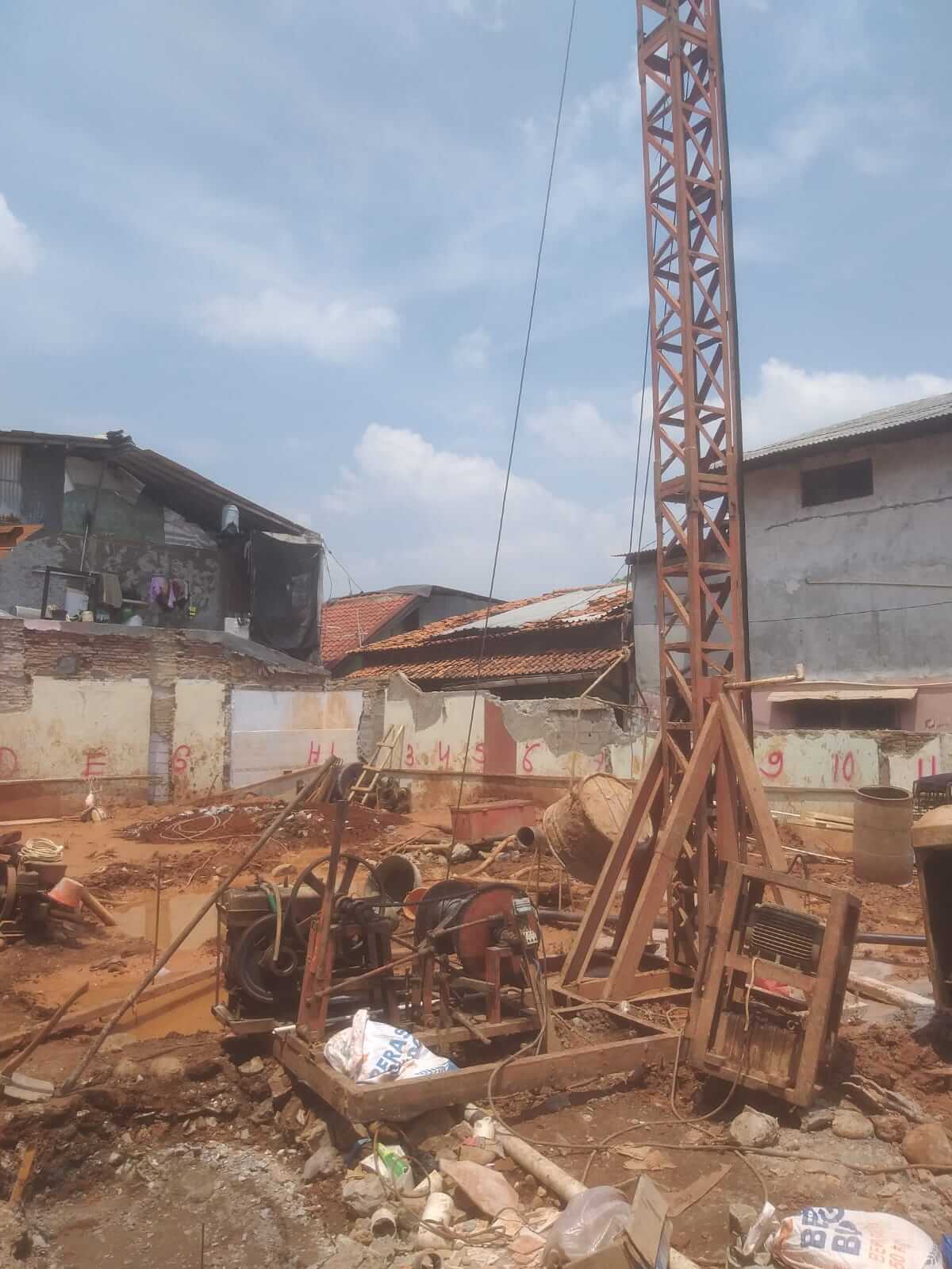 Proyek Borepile Konstruksi di Jakarta